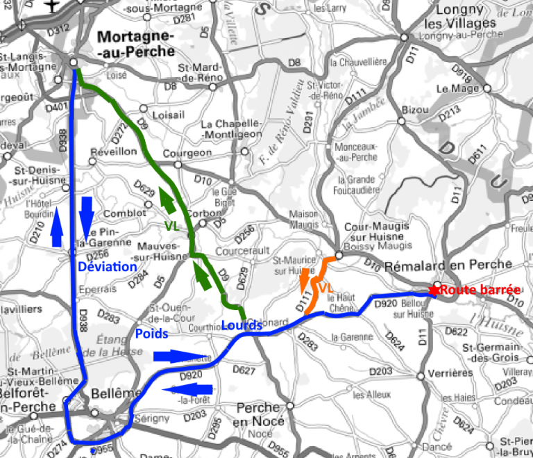 Travaux aménagement giratoire Rémalard en Perche