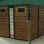 Benne de tri sélectif pour les emballages recyclables.