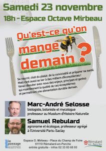 Affiche qu'est-ce qu'on mange demain