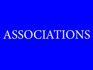 Visuel avec le mot association