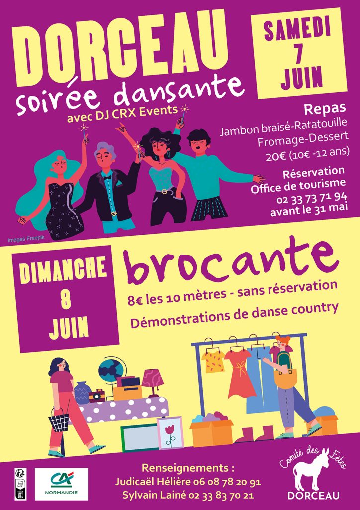 Affiche de la brocante de Dorceau