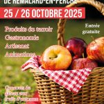 Affiche de la Foire d'automne 2025 montrant un panier de pommes