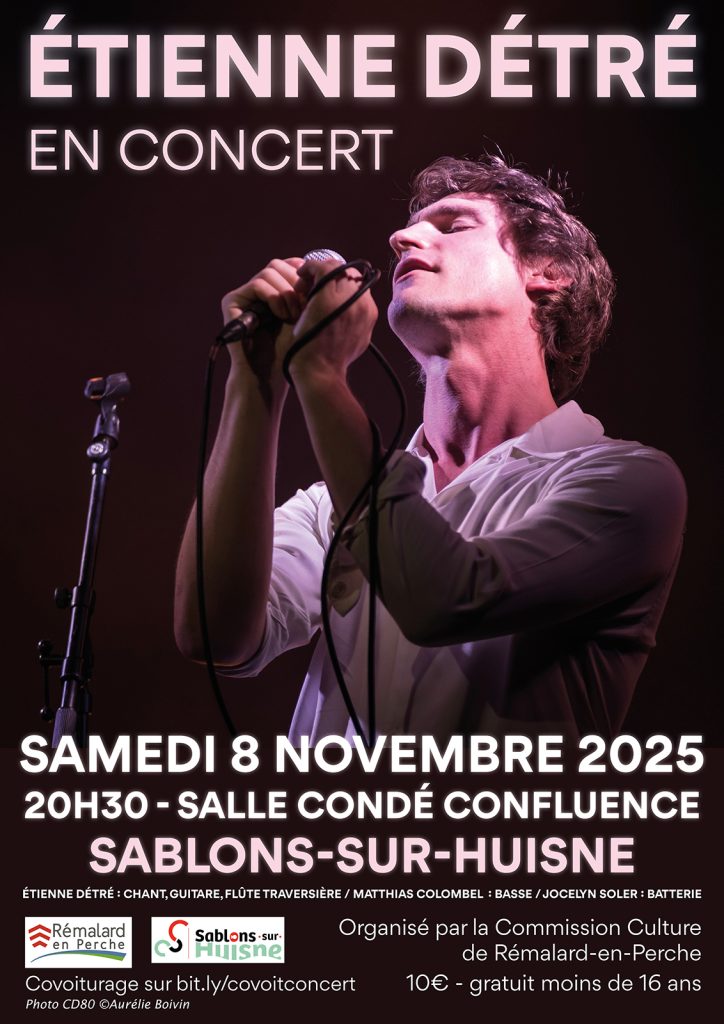 Affiche du concert d'Etienne Détré
