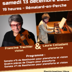 Affiche du concert du 13 décembre au Passage
