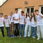 Une partie des élèves de la mini-entreprise du collège Paul-Harel