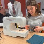 Une partie des élèves de la mini-entreprise du collège Paul-Harel