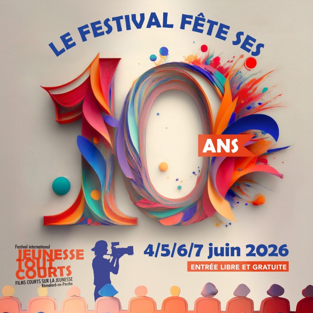 Affiche du 10e festival Jeunesse Tout Courts