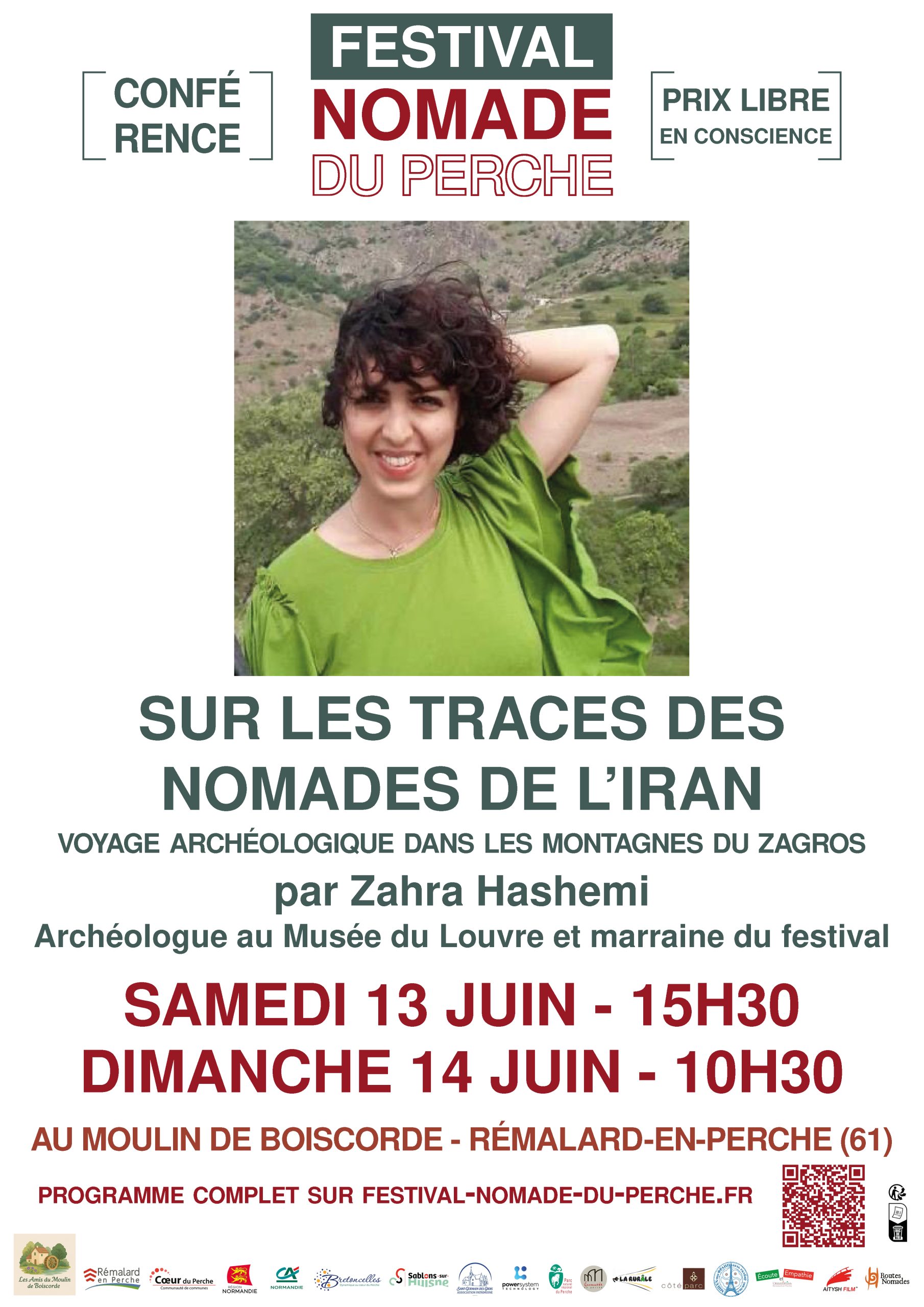 Affiche conférence Nomades de l'Iran