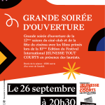 Affiche de la soirée d'ouverture de la saison du ciné-club