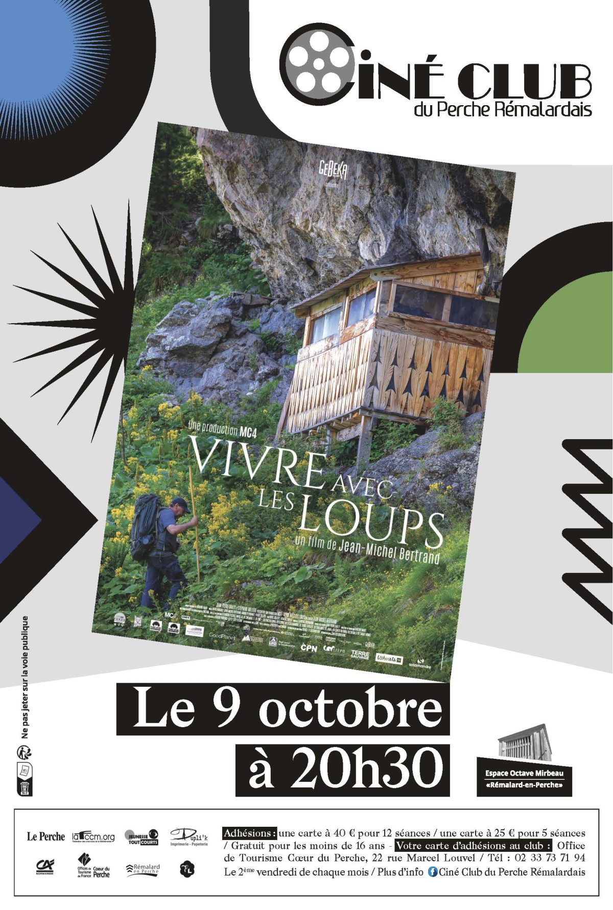 Affiche du ciné club Vivre avec les loups